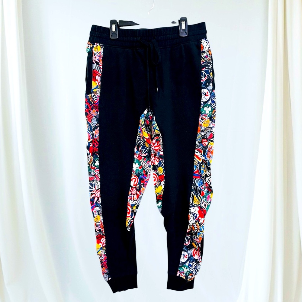 NBA Basketball Multi Team Sweatpants/joggers Black Size S
